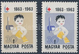 ** 1963 Vöröskereszt 30f Erős Színeltérés + Támpéldány - Andere & Zonder Classificatie