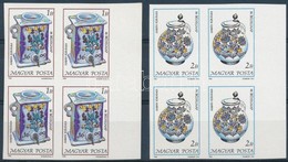 ** 1985 Bélyegnap 58. Vágott Sor ívszéli Négyestömbökben (10.400) / Mi 3783-3784 Imperforate Set In Margin Blocks Of 4 - Altri & Non Classificati