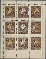 ** 1927/2aa IV. Filatelista Nap Emlék Kisív (9.000) - Andere & Zonder Classificatie