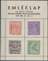 ** 1939/3a Őszi Vásár Bélyeggyűjtési Propaganda Emlékív (I.) (12.500) - Autres & Non Classés