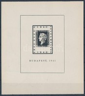 ** 1941/1b 100 éves A Bélyeg Emlékív Vízjeles Papíron, í Vízjel Cca 70%-a Látható(20.000) - Autres & Non Classés