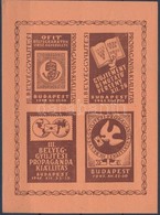 ** 1945/ 1b III. Bélyeggyűjtési Propaganda Kiállítás Emlékív (4.000) - Autres & Non Classés