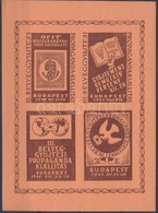 ** 1945/ 1b III. Bélyeggyűjtési Propaganda Kiállítás Emlékív (4.000) - Other & Unclassified