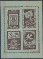 ** 1945/ 1c III. Bélyeggyűjtési Propaganda Kiállítás Emlékív (4.000) - Other & Unclassified