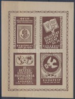 ** 1945/ 1f III. Bélyeggyűjtési Propaganda Kiállítás Emlékív (4.000) - Autres & Non Classés