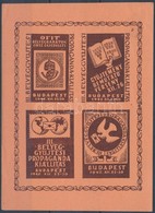 ** 1945 III. Bélyeggyűjtési Propaganda Kiállítás Emlékív (4.000) - Altri & Non Classificati