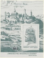 ** 2001 Pannonhalma Zöld Színű Emlékív 'AZ ELNÖKSÉG AJÁNDÉKA' - Autres & Non Classés