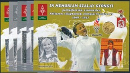 ** 2018 In Memoriam Szalay Gyöngyi 5 Db-os Emlékív Garnitúra No 0029 (17.200) - Other & Unclassified