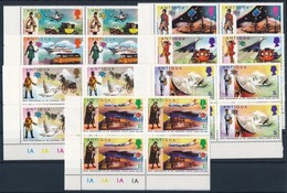 ** 1974 100 éves Az UPU Sor ívsarki Négyestömbökben Mi 323-329 - Andere & Zonder Classificatie