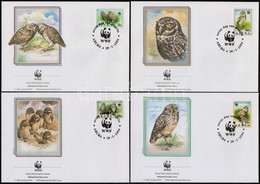 ** 1994 WWF: Baglyok Sor 4 Db FDC-n + Sor Mi 134-137 - Autres & Non Classés