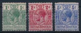 * Brit Honduras 1915 Forgalmi Sor Mi 76-78 - Andere & Zonder Classificatie