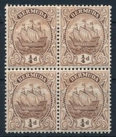 ** * 1910 Forgalmi, Vitorláshajó Négyestömb Mi 34 - Altri & Non Classificati