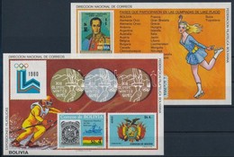 ** 1980 Téli Olimpia, Lake Placid Blokk Sor Mi 102-103 - Altri & Non Classificati