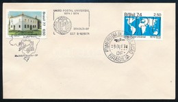 1974 100 éves Az UPU Mi 1453 FDC - Altri & Non Classificati