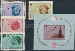 ** 1963 Űrkutatás Sor Mi 1394-1397 + Blokk Mi 10 - Other & Unclassified