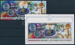 ** 1988 Nyári Olimpia: Szöul Sor Hármascsíkban Mi 1256-1258 + Blokk Mi 185 - Andere & Zonder Classificatie