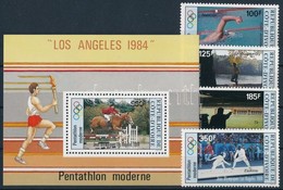 ** 1984 Nyári Olimpia, Los Angeles Sor Mi 812-816 + Blokk Mi 26 - Andere & Zonder Classificatie