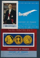 ** 1969 Francia Történelem Fogazott + Vágott Blokk Mi 115-116 - Altri & Non Classificati