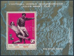 ** 1970 Futball Világbajnokság (VIII.) Blokk Mi 134 - Altri & Non Classificati