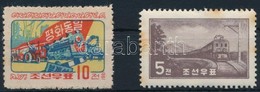 ** 1959-1961 2 Klf Vonat Bélyeg Mi 210, 306 (Mi EUR 47,-) (rozsda / Stain) - Andere & Zonder Classificatie