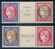 (*) 1937 Pexip Blokk Bélyegei Mi 353-356 - Autres & Non Classés