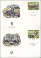 1988 WWF: Erdei Elefánt Sor 4 Db FDC-n Mi 1009-1012 - Altri & Non Classificati