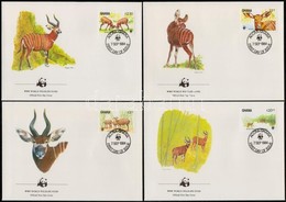 1984 WWF Sor Mi 1060-1063 4 Db FDC-n - Autres & Non Classés