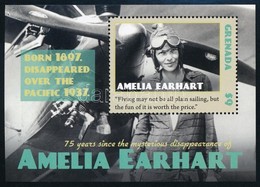 ** 2012 Amelia Earhart Az Első Női Pilóta Eltűnésének 75. évfordulója Kisív + Blokk - Autres & Non Classés