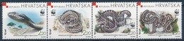 ** 1999 WWF Parlagi Vipera Sor Négyescsíkban + Sor 4 Db FDC-n Mi 500-503 - Other & Unclassified