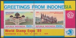 ** 1989 WORLD STAMP EXPO Nemzetközi Bélyegkiállítás Blokk Mi 70 - Autres & Non Classés