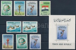 ** 1964 Olimpia Sor Mi 359-367 + Blokk Mi 27 - Other & Unclassified