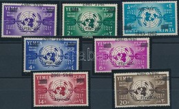 ** 1962 ENSZ Sor Fordított Felülnyomással Mi 243-249 - Andere & Zonder Classificatie