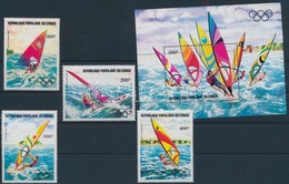 ** 1983 Olimpia, Szörfözők Sor Mi 917-920 + Blokk 33 - Andere & Zonder Classificatie