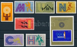 ** 1972 Müncheni Olimpia Sor Mi 1790-1796 + Blokk Mi 38 - Other & Unclassified