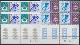 ** 1984 Olimpia Sor ívsarki üresmezős Négyestömbökben Mi 1616-1617 - Andere & Zonder Classificatie