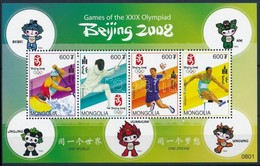 ** 2008 Nyári Olimpia, Peking Kisív Mi 3707-3710 - Altri & Non Classificati