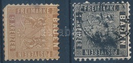 (*) O 1862 Mi 13 (szakadás) + Mi 15 (bal Alul Foghiány) (Mi EUR 230,-) - Autres & Non Classés