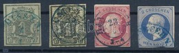 O 1851-1864 Mi 2 A + 9 + 14-15 B (Mi EUR 88,-) - Other & Unclassified