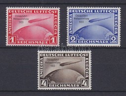 * 1933 Zeppelin Chicagofahrt Mi 496-498 - Autres & Non Classés