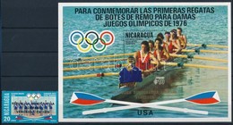 ** 1976 Montreali Nyári Olimpia Felülnyomással Mi 1959 + Blokk Mi 95 - Altri & Non Classificati