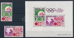 ** 1972 Téli Olimpia, Sapporo Sor Mi 316-317 + Blokk 7 - Other & Unclassified