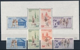 ** 1972 Nyári Olimpia, München Sor Mi 331-334 + Blokk Mi 8 - Altri & Non Classificati