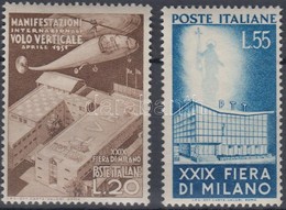 ** 1951 Milánói Vásár Sor Mi 830-831 (Mi EUR 110.-) (barnás Gumi / Brownish Gum) - Autres & Non Classés