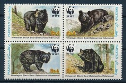 ** 1989 WWF: Örvös Medve Négyestömb Mi 759-762 + 4 Db FDC-n - Other & Unclassified