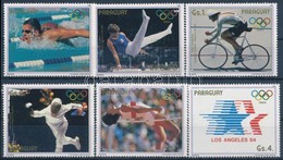 ** 1985 Nyári Olimpia Sor Mi 3824-3829 + Kisív 3830 - Other & Unclassified