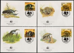 1985 WWF: Vízidisznó Sor Záróértékei Mi 3854-3857 4 Db FDC-n - Altri & Non Classificati