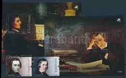 ** 2010 Chopin és Schumann Sor Mi 3478-3479 + Blokksor Mi 292-293 - Other & Unclassified