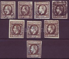 O 1871 8 X Mi 28 Típusok, Lemezhibák, Színváltozatok, Bélyegzések / Types, Plate Flaws, Colour Shades, Cancellations - Andere & Zonder Classificatie