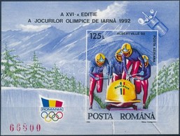 ** 1992 Téli Olimpia Vágott Blokk Mi 270 - Autres & Non Classés