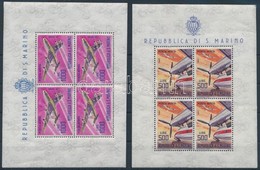 ** 1964-1965 2 Klf Repülő Kisív Mi 801, 829 (Mi EUR 44,-) - Other & Unclassified